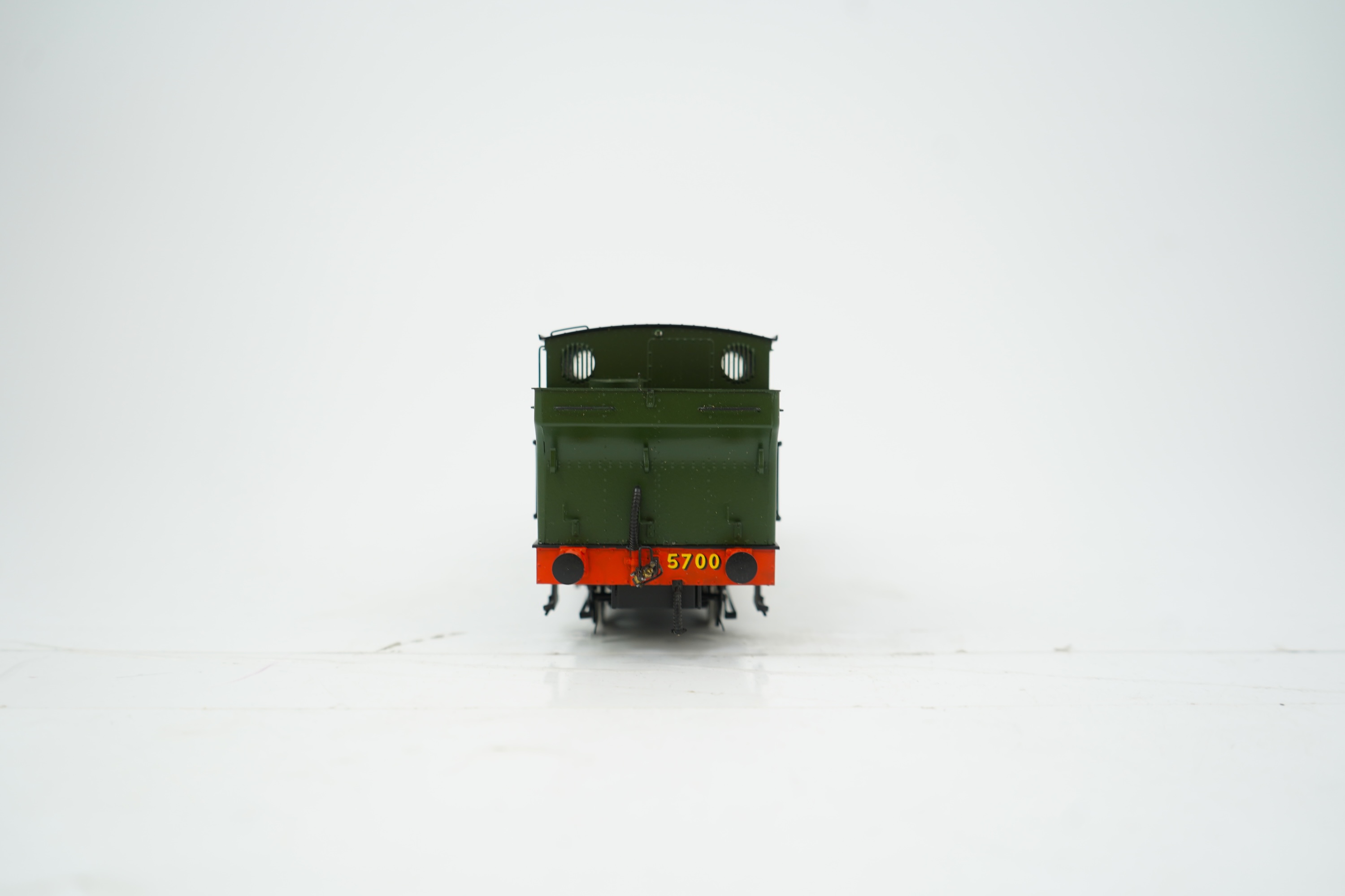 An 0 Gauge Tower Models, Blackpool, made in Sancheng China, model of GWR Class 57xx, 5700, 0-6-0T locomotive, powered for two rail operation.